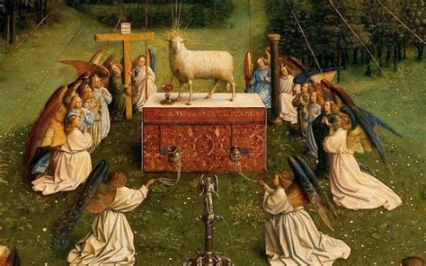 Sacred Mysteries Painting The Image Of The Lamb Of God