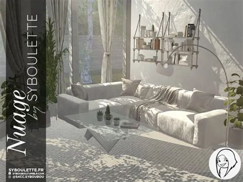 Nuage Sectional Sofa Cc Sims 4 Syboulette Custom Content For The Sims 4