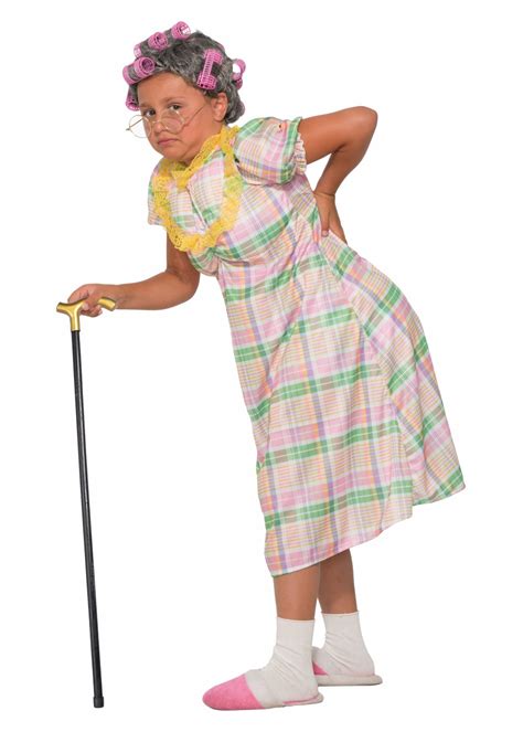 Childs Old Lady Costume Kit Candy Apple Costumes Ubicaciondepersonas