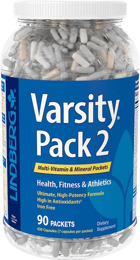 Varsity Pack 2 Multi Vitamin And Mineral 90 Packets Allnatural