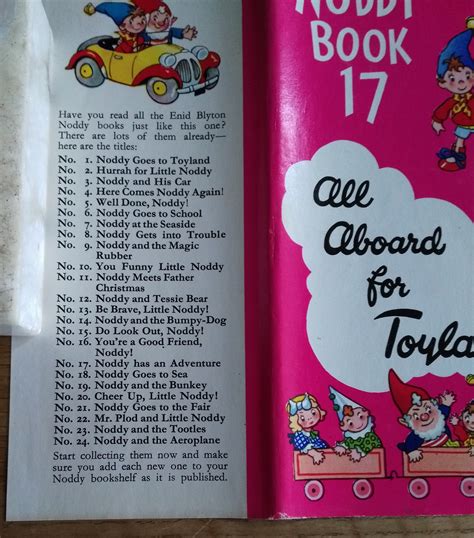 Noddy Book Noddy Has An Adventure By Enid Blyton Near Fine Hardcover 1958 1st Edition With A