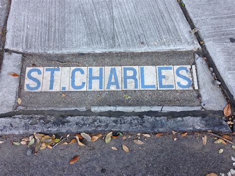 St Charles Avenue Street Sign New Orleans Louisiana Art New