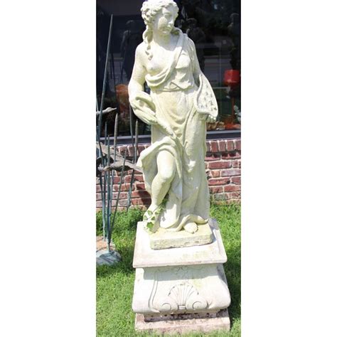 Antique Life Size Cement Statue Of A Classical