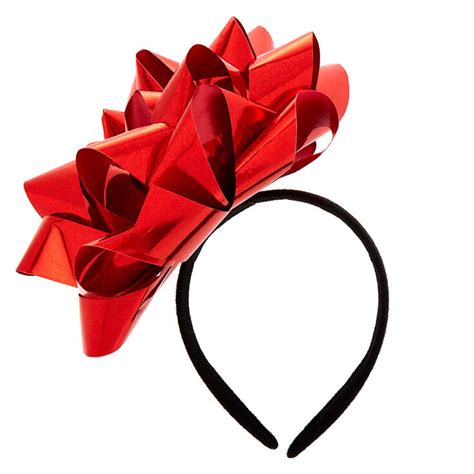 Christmas Bow Headband Red Claires Us