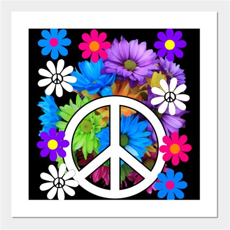 Flower Power Hippies Flower Power Posters And Art Prints Teepublic