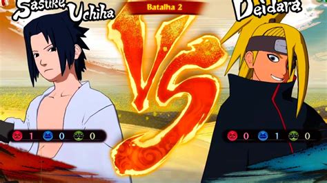 Sasuke Vs Deidara Pt Br🇧🇷 Super DifÍcil Naruto Shippuden Ultimate