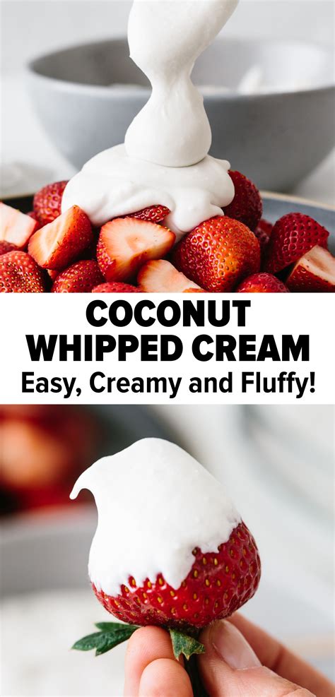 This recipe takes some time, but we promise it's worth it. Easy Coconut Whipped Cream | Healthy dessert recipes ...