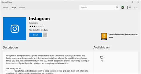 Instagram For Windows 10 Updated With New Features