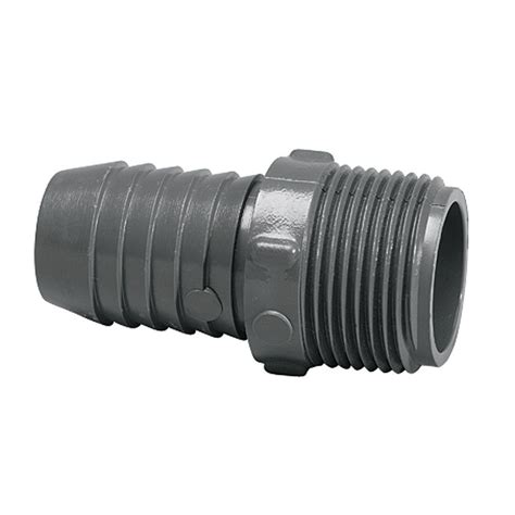 Unbranded 1 In X 34 In Pvc Barb X Mpt Insert Male Adapter 1436131rmc