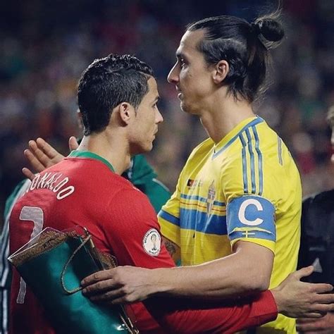 Cristiano Ronaldo And Zlatan Ibrahimovic Footballaddict Pinterest