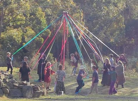 Because Its Spring In Australia We Pagans Dance Around The Maypole On