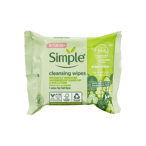 Simple Cleansing Facial Wipes 25s Bodycare Online
