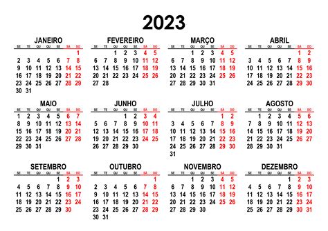 Calendário 2023 Pdf Mensal