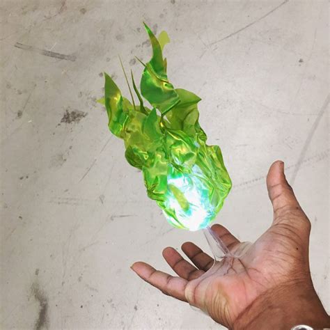 Illuminated Floating Fireball Props The Green Head