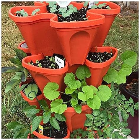 Large Vertical Gardening Stackable Planters By Mr Stacky Grow More