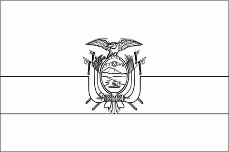 Flag Of Ecuador Coloring Page - Coloring Home