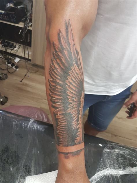 Freshly Wing Inked | Feather tattoos, Eagle feather tattoos, Wing