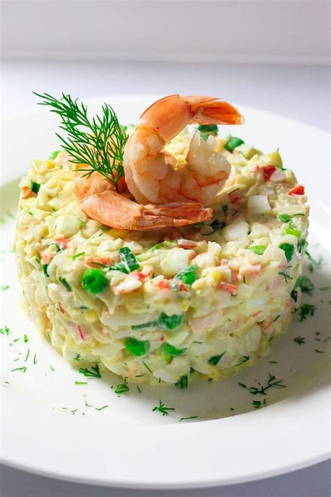Creamy shrimp & mushroom pasta lobster ravioli with shrimp cream. Crab Salad with Imitation Crab - Simply Home Cooked ...