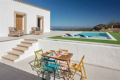 Stazzo Style Villa For Rent With Seaview And Pool In Aglientu Sardinia