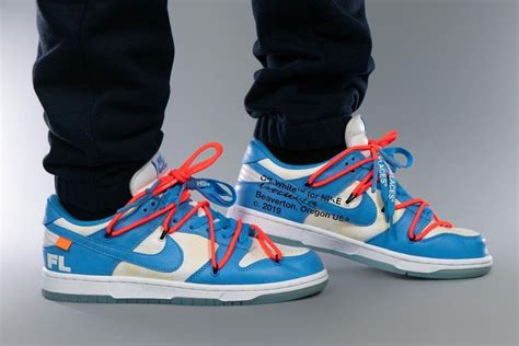 Check Out This Sample Off White X Nike Sb Dunk Low ‘unc Sneaker Freaker