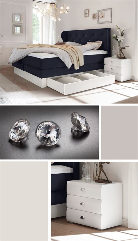 Breckle boxspringbett oxford made in germany 200 x 200 cm. Boxspring Bett Mit Schubkasten