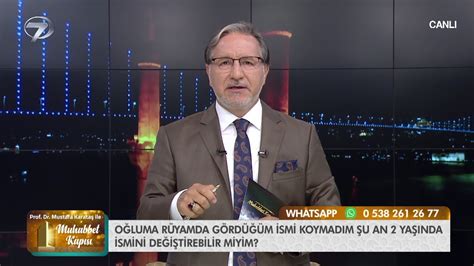 Prof Dr Mustafa Karataş ile Muhabbet Kapısı 26 Haziran 2020 YouTube