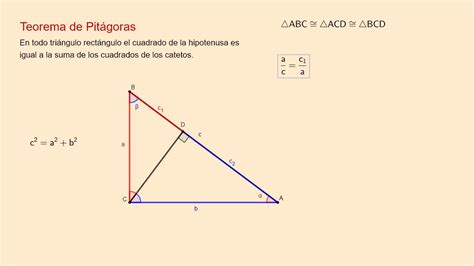 Teorema De Pit Goras Demostraci N Con Semejanza De Tri Ngulos Youtube
