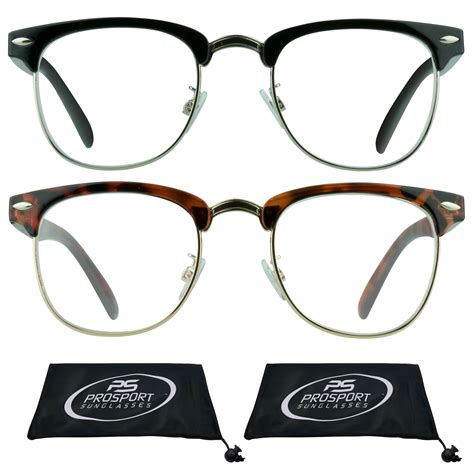 Prosport Multifocal Progressive Trifocal Reading Glasses Men Women Horn Rimmed Black And Tortoise