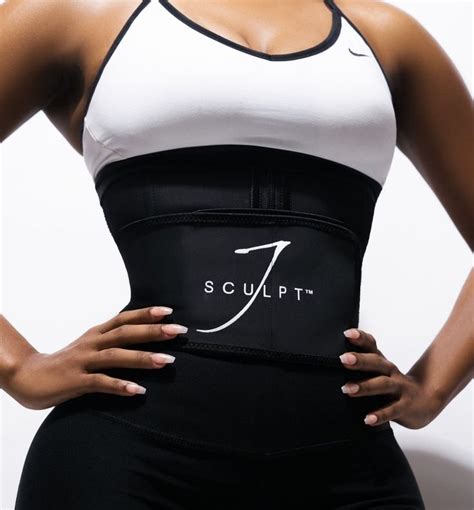 Jsculpt™ Fitness Belt Workout Belt Black Waist Trainer Womens Workout Outfits