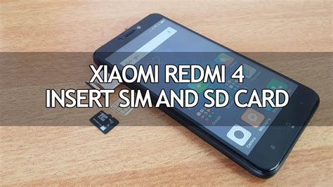 Xiaomi Redmi How To Insert SIM And Micro SD Card YouTube
