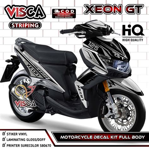 Jual Decal Xeon GT 125 Stiker Xeon GT 125 Dekal Xeon GT 125 Full