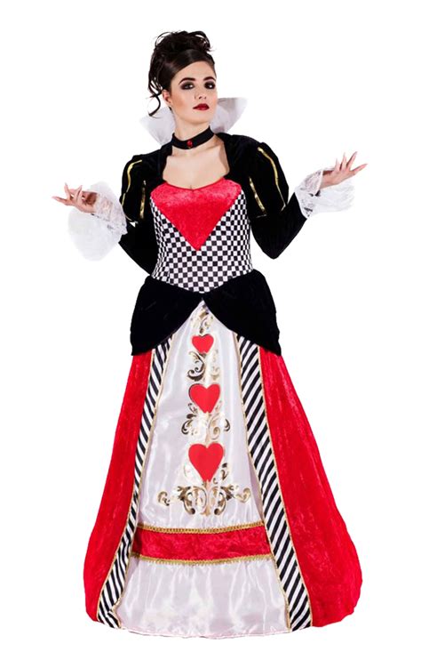 Womens Queen Of Hearts Costume Queen Of Hearts Costume Heart Costume Costumes For Women