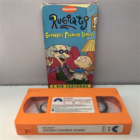 Nick Jr Rugrats Grandpas Favorite Stories VHS Video Tape Nickelodeon