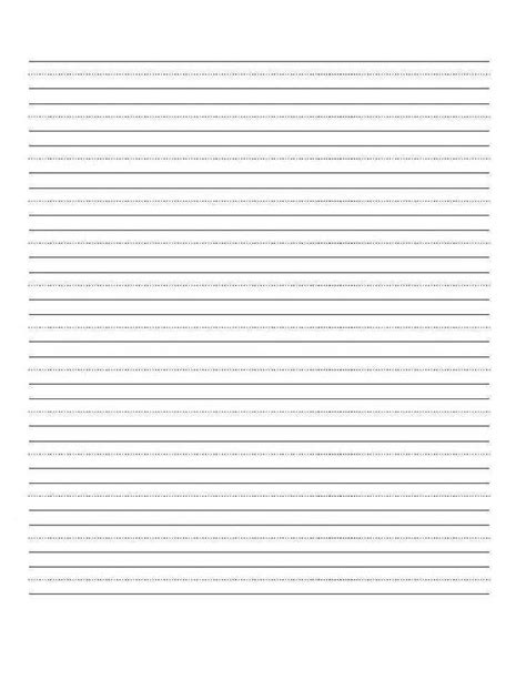 Empty Cursive Practice Page Kindergarten Blank Writing Practice