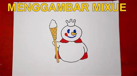 Menggambar Logo Mixue Minuman Viral Youtube