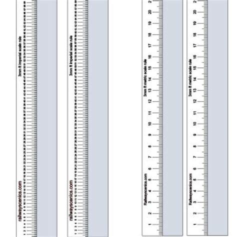 Metric And Imperial Scale Rulers Download All Scales Railwayscenics