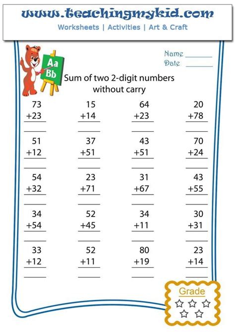Addition With Carrying #10 Worksheets | 99Worksheets