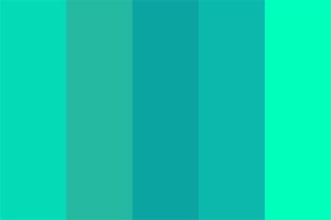 Types Of Teal Color Palette