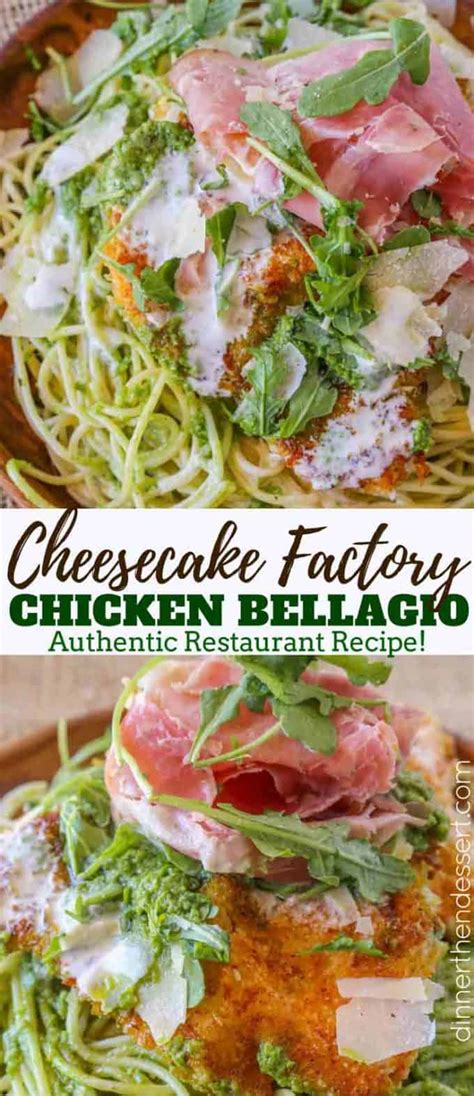 Cheesecake Factory Chicken Bellagio Copycat Dinner Then Dessert