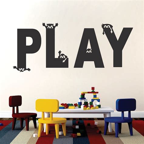 Both elegant and chic, our high end luxury collections are one of a kind. Play Room Vinyl Wall Decal Sticker From Trendy Wall Designs