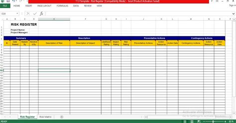 This is where a risk tracking template comes in handy. Risk Register Excel Template - ENGINEERING MANAGEMENT