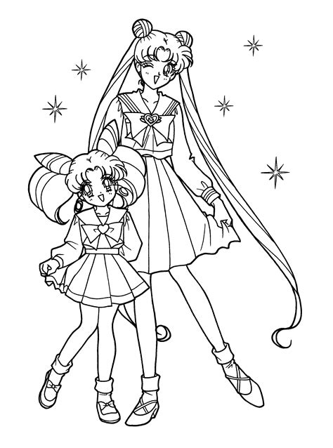 Coloring Sailor Moon Pages Site Coloring2print Sketch Coloring Page