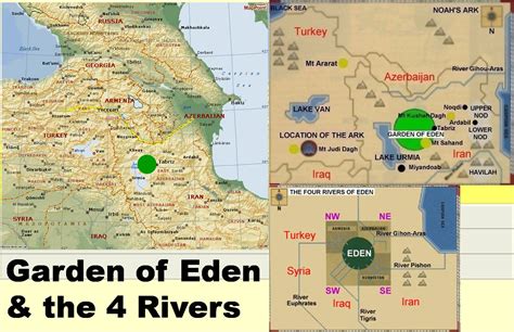 The Four Rivers Of The Garden Of Eden Chart