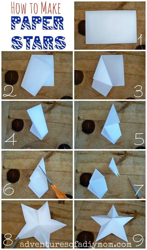 How To Make 3 D Paper Stars Diy Christmas Star Xmas Crafts Paper