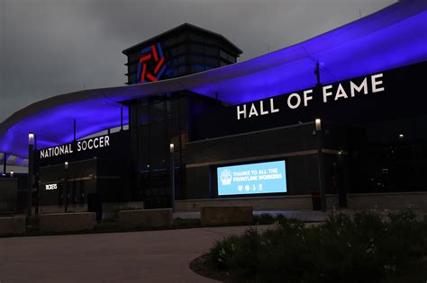 Toyota Stadium And National Soccer Hall Of Fame Light It Blue 3rd Degree