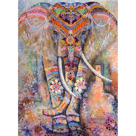 elephant colore peinture diamant pleine xcm