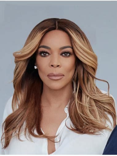 Lace Front Long Ombre2 Tone Wavy Without Bangs Wendy Williams Wigs