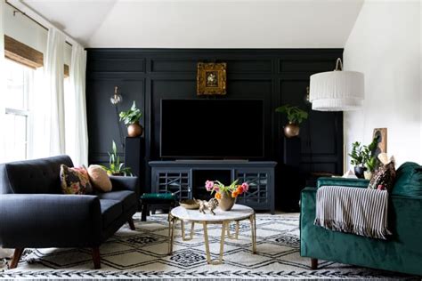 25 Black Living Rooms That Create A Serious Mood Apartment Therapy