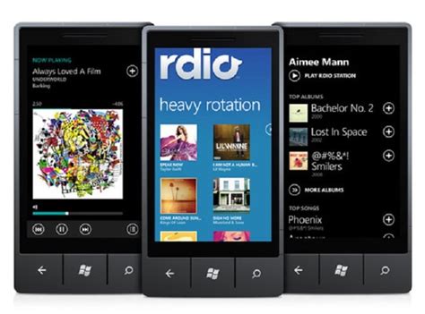 Rdio App Grooves On Windows Phone 7