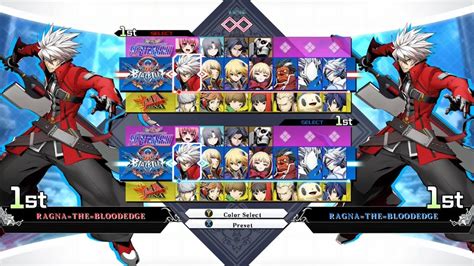 Blazblue Cross Tag Battle Roster All Characters Youtube